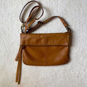 Lucky Brand Tan Leather Crossbody Purse